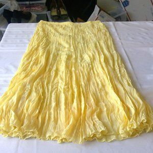 Rafael Yellow broomstick skirt, size XLP